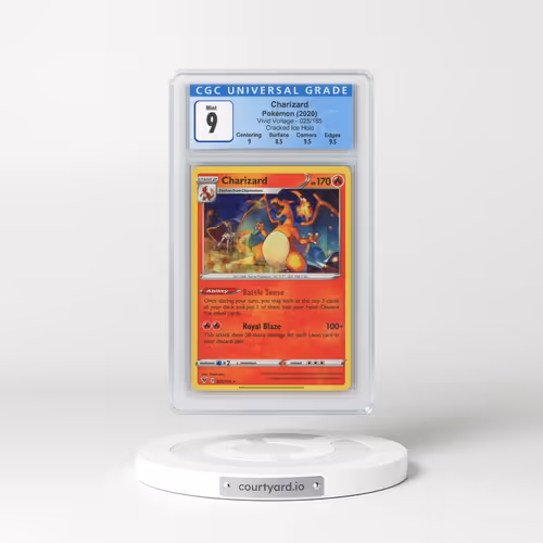 2020 Vivid Voltage #025/185 Charizard - Cracked Ice Holo (CGC 9 MINT)