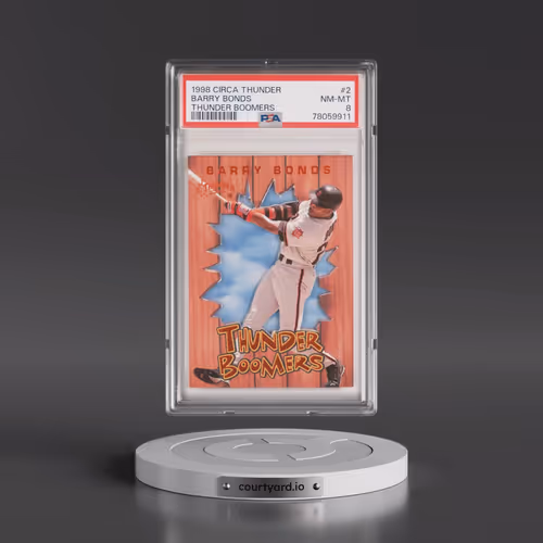 1998 Circa Thunder Thunder Boomers #2 Barry Bonds (PSA 8 NM-MT)