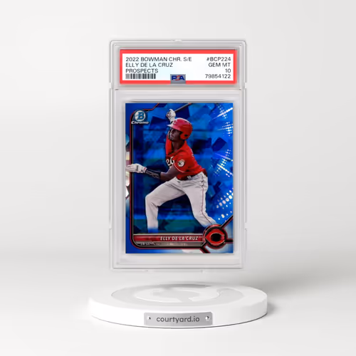 2022 Bowman Chrome Sapphire Edition Prospects #BCP224 Elly de La Cruz (PSA 10 GEM MINT)