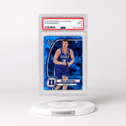 2024 Bowman University Chrome Sapphire #48 Kon Knueppel (PSA 9 MINT)
