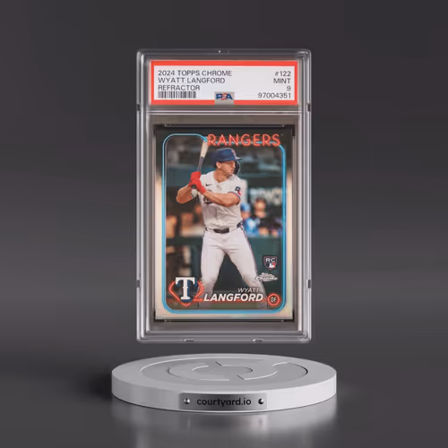 2024 Topps Chrome #122 Wyatt Langford - Refractor (PSA 9 MINT)