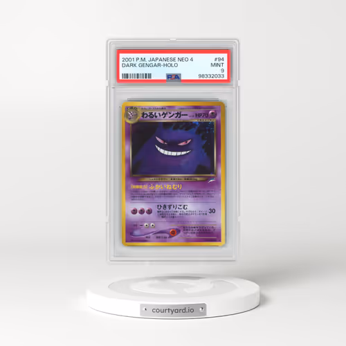 2001 Pokémon Neo 4 #94 Dark Gengar - Holo (PSA 9 MINT)