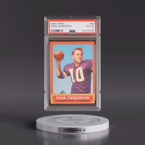 1963 Topps #98 Fran Tarkenton (PSA 4 VG-EX)