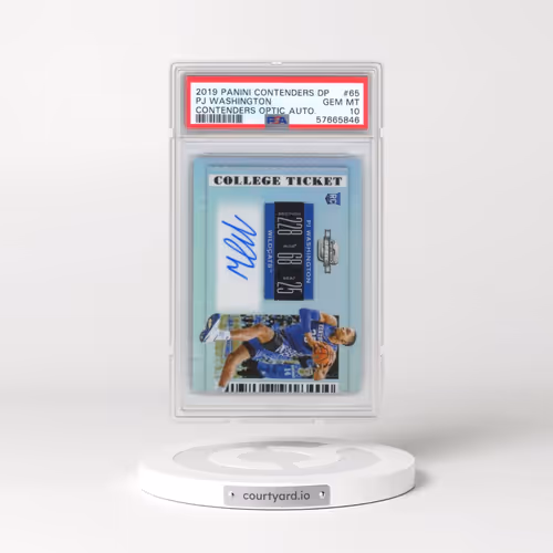 2019 Panini Contenders Draft Picks #65 PJ Washington - Contenders Optic Autograph (PSA 10 GEM MINT)
