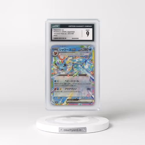 2024 Pokémon Sv8a-Terastal Fest EX #031 Vaporeon EX - Holo (CGC 9 MINT)