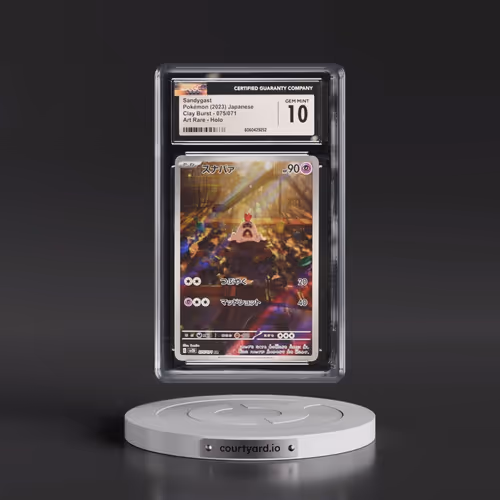 2023 Pokémon Sv2d-Clay Burst #075 Sandygast - Art Rare (CGC 10 GEM MINT)