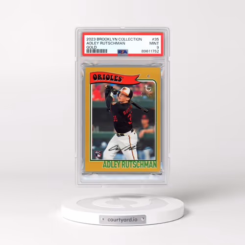 2023 Topps Brooklyn Collection #35 Adley Rutschman - Gold (PSA 9 MINT)
