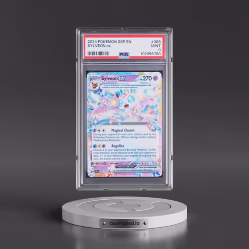 2024 Pokémon Ssp EN-Surging Sparks #086 Sylveon EX - Holo (PSA 9 MINT)