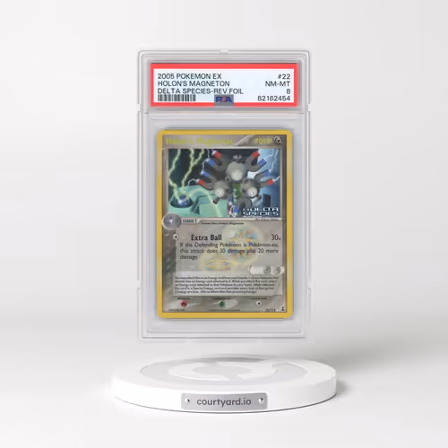 2005 Pokémon EX Delta Species #22 Holon's Magneton - Reverse Foil (PSA 8 NM-MT)