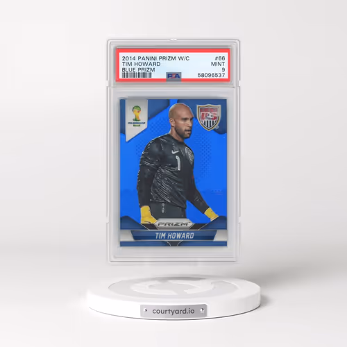 2014 Panini Prizm World Cup #66 Tim Howard - Blue Prizm (PSA 9 MINT)