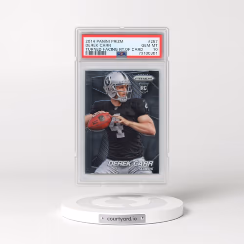 2014 Panini Prizm #257 Derek Carr (PSA 10 GEM MINT)