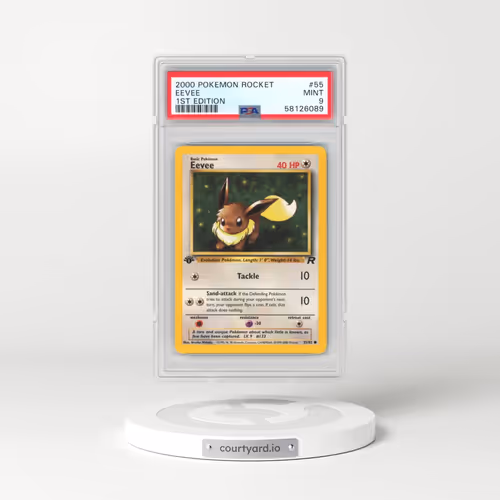 2000 Pokémon Rocket #55 Eevee - 1st Edition (PSA 9 MINT)