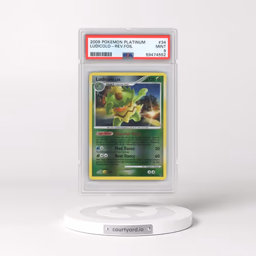 2009 Pokémon Platinum #34 Ludicolo - Reverse Foil (PSA 9 MINT)