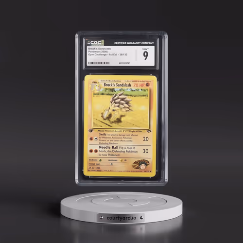 2000 Gym Challenge #36/132 Brock's Sandslash - 1st Edition 1st Edition (CGC 9 MINT)