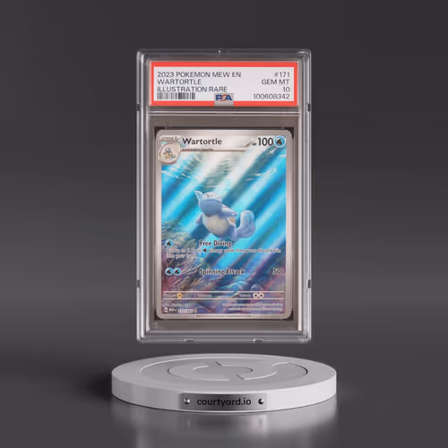 2023 Pokémon Mew EN-151 #171 Wartortle - Illustration Rare (PSA 10 GEM MINT)