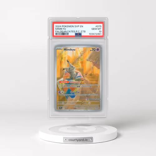2024 Pokémon Svp EN-SV Black Star Promo #075 Mimikyu - Paldean Fates Pokemon Center Elite Trainer Bo