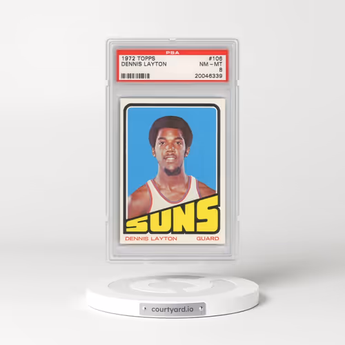 1972 Topps #106 Dennis Layton (PSA 8 NM-MT)
