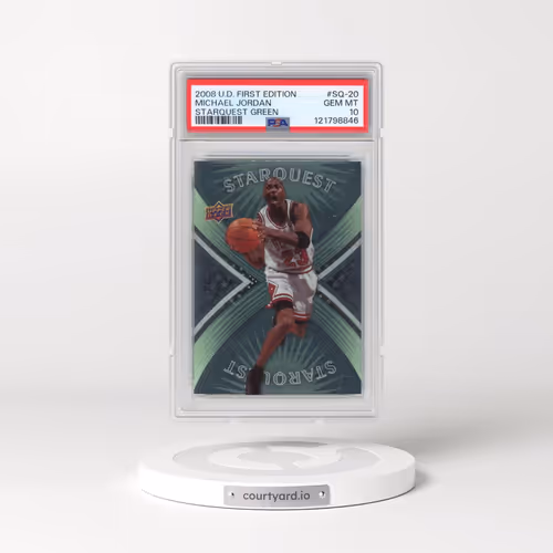 2008 Upper Deck First Edition Starquest Green #SQ-20 Michael Jordan (PSA 10 GEM MINT)