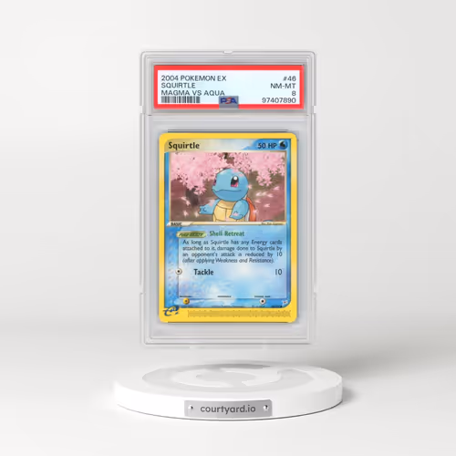 2004 Pokémon EX Team Magma VS Team Aqua #46 Squirtle (PSA 8 NM-MT)