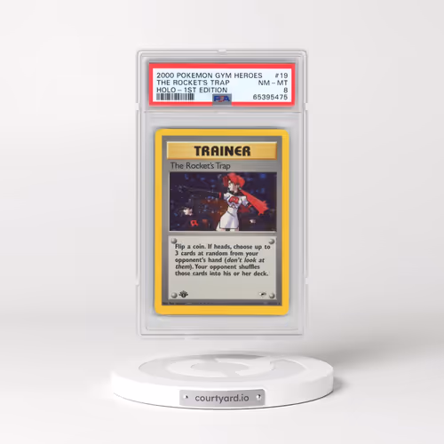 2000 Pokémon Gym Heroes #19 The Rocket's Trap - 1st Edition Holo (PSA 8 NM-MT)