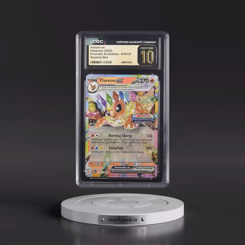 2025 Pokémon Pre EN-Prismatic Evolutions #014 Flareon EX - Holo Surprise Box Exclusive (CGC 10 PRIST