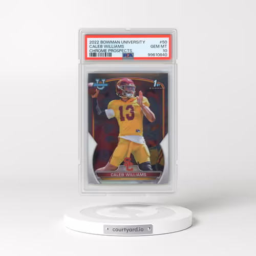 2022 Bowman University Chrome Prospects #50 Caleb Williams (PSA 10 GEM MINT)