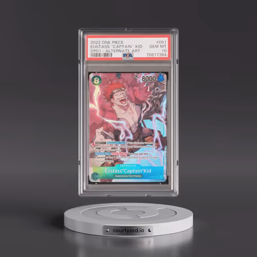 2022 One Piece OP01-Romance Dawn #051 Eustass "Captain" Kid - Alternate Art (PSA 10 GEM MINT)