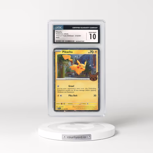 2024 Trick or Trade BOOster (2024) #018/091 Pikachu - Holo (CGC 10 GEM MINT)