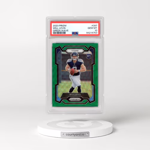 2023 Panini Prizm #397 Will Levis - Green Wave (PSA 10 GEM MINT)