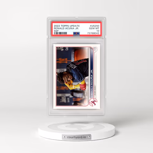 2022 Topps Update #US250 Ronald Acuna Jr. - Ssp (PSA 10 GEM MINT)