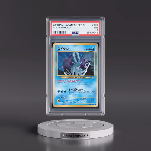 2000 Pokémon Neo 3 #245 Suicune - Holo (PSA 7 NM)