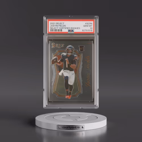 2021 Panini Select Select Certified Rookies #SCR4 Justin Fields (PSA 10 GEM MINT)