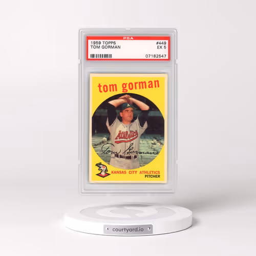 1959 Topps #449 Tom Gorman (PSA 5 EX)