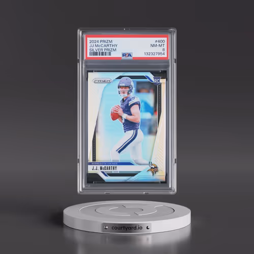 2024 Panini Prizm #400 JJ McCarthy - Silver Prizm (PSA 8 NM-MT)