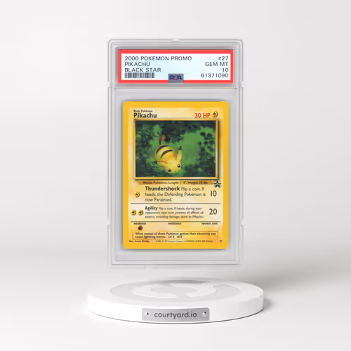 2000 Pokémon Promo Black Star #27 Pikachu (PSA 10 GEM MINT)