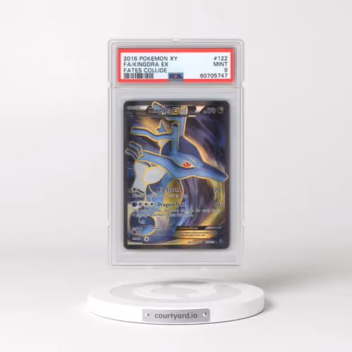 2016 Pokémon XY Fates Collide #122 Kingdra EX - Holo Full Art (PSA 9 MINT)