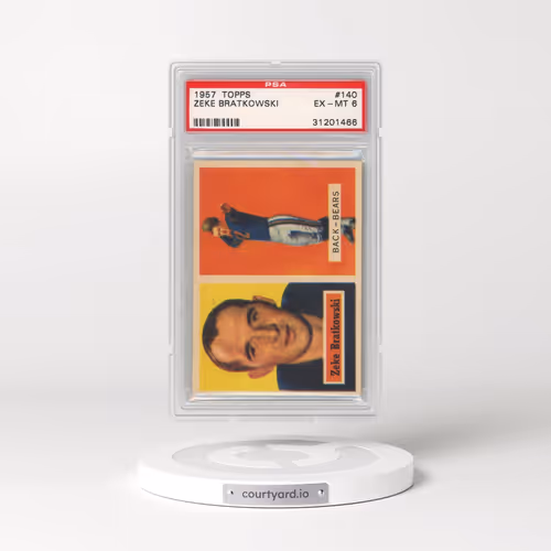 1957 Topps #140 Zeke Bratkowski (PSA 6 EX-MT)