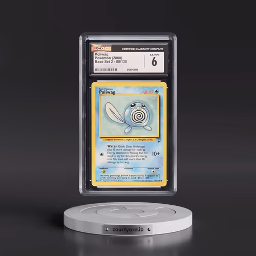 2000 Base Set 2 #88/130 Poliwag (CGC 6 EX-NM)