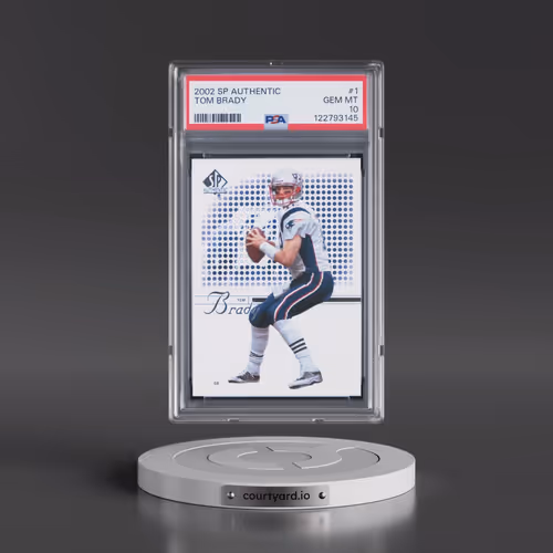 2002 SP Authentic #1 Tom Brady (PSA 10 GEM MINT)