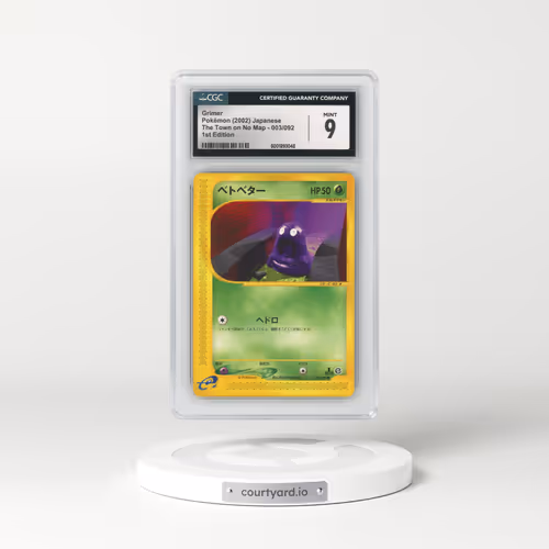2002 The Town on No Map #003/092 Grimer - 1st Edition (CGC 9 MINT)