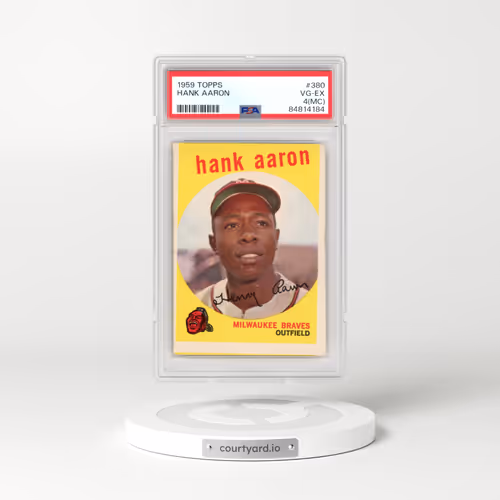 1959 Topps #380 Hank Aaron (PSA 4 VG-EX)