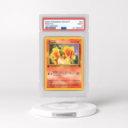 2000 Pokémon Rocket #64 Ponyta - 1st Edition (PSA 9 MINT)