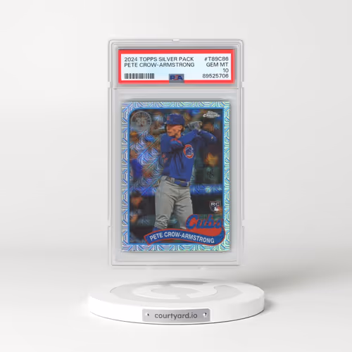 2024 Topps Silver Pack 1989 Chrome Promo #T89C86 Pete Crow-Armstrong (PSA 10 GEM MINT)