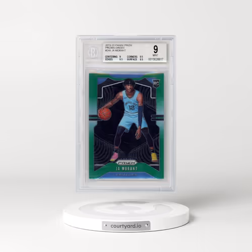 2019 Panini Prizm #249 Ja Morant - Green Prizm (BGS 9 MINT)