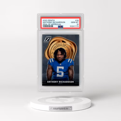 2023 Panini Zenith Zeal of Approval #26 Anthony Richardson (PSA 10 GEM MINT)