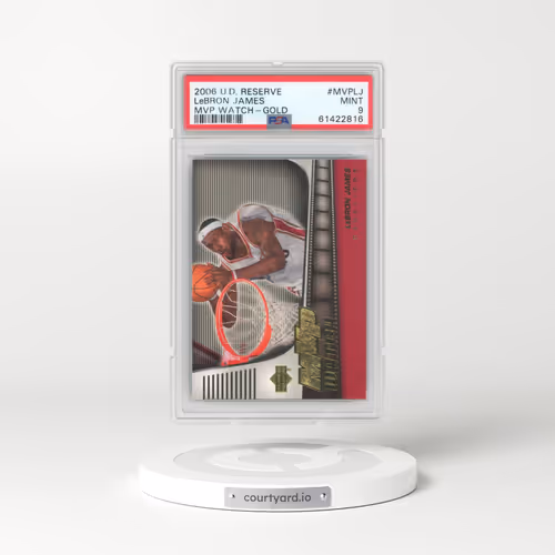 2006 Upper Deck Reserve MVP Watch #MVPLJ LeBron James - MVP Watch-Gold (PSA 9 MINT)