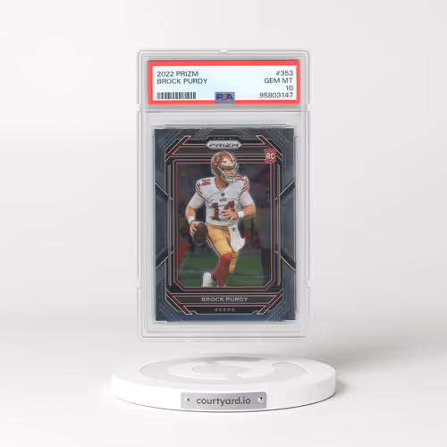 2022 Panini Prizm #353 Brock Purdy (PSA 10 GEM MINT)