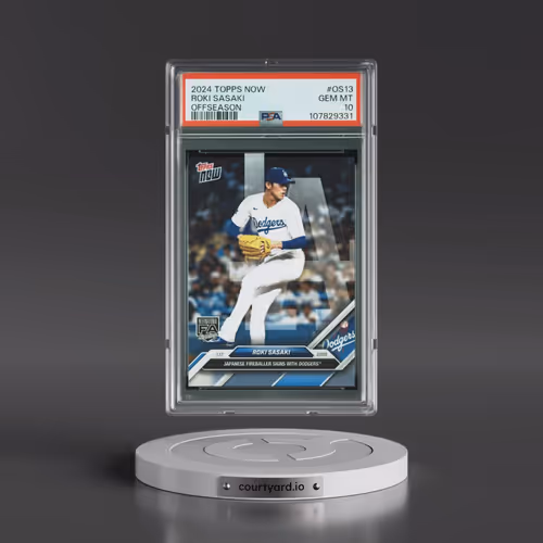 2024 Topps Now Offseason #OS13 Roki Sasaki (PSA 10 GEM MINT)
