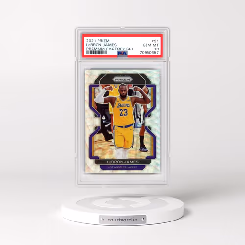 2021 Panini Prizm Factory Set #91 LeBron James (PSA 10 GEM MINT)