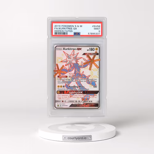 2019 Pokémon Sun & Moon Hidden Fates #SV58 Xurkitree GX - Holo Full Art (PSA 9 MINT)